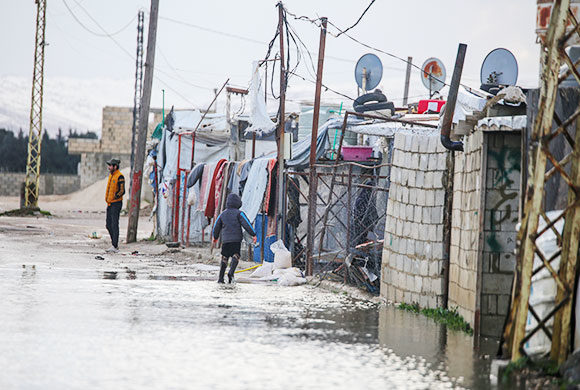 Liban : Inondations au Camp de Bekaa