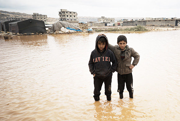 SYRIE : Des camps de réfugiés inondés