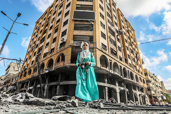 Palestine, un champ de ruine : les palestiniens en détresse.